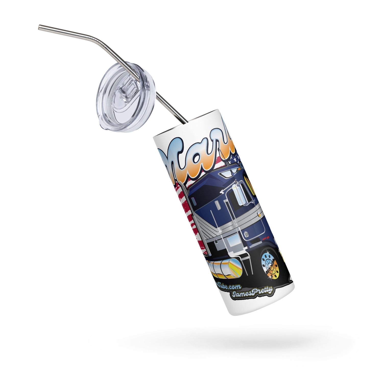 Marla American Flag 2 - Stainless steel tumbler