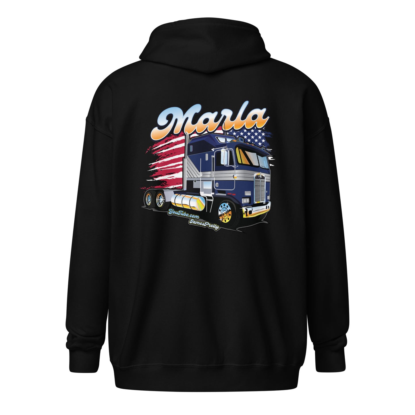 Marla Kenworth Aerodyne Cabover America zip up hoodie