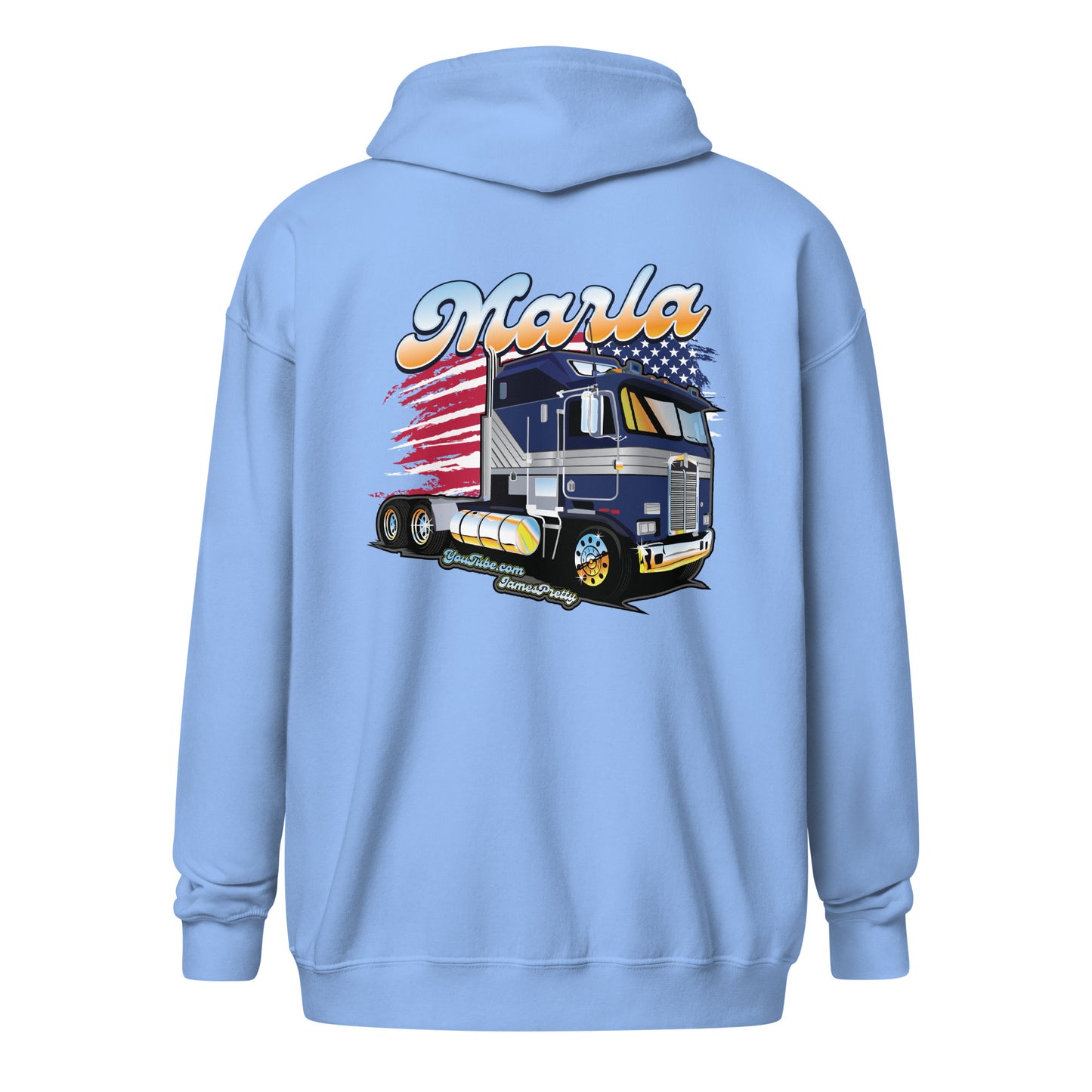 Marla Kenworth Aerodyne Cabover America zip up hoodie