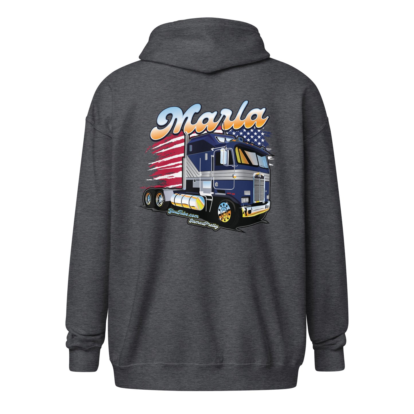 Marla Kenworth Aerodyne Cabover America zip up hoodie