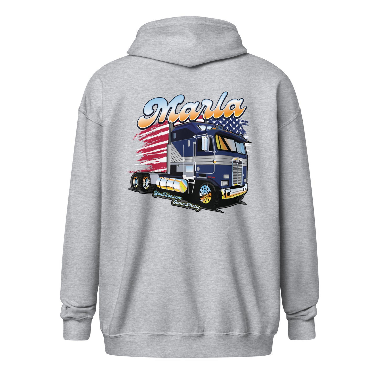 Marla Kenworth Aerodyne Cabover America zip up hoodie