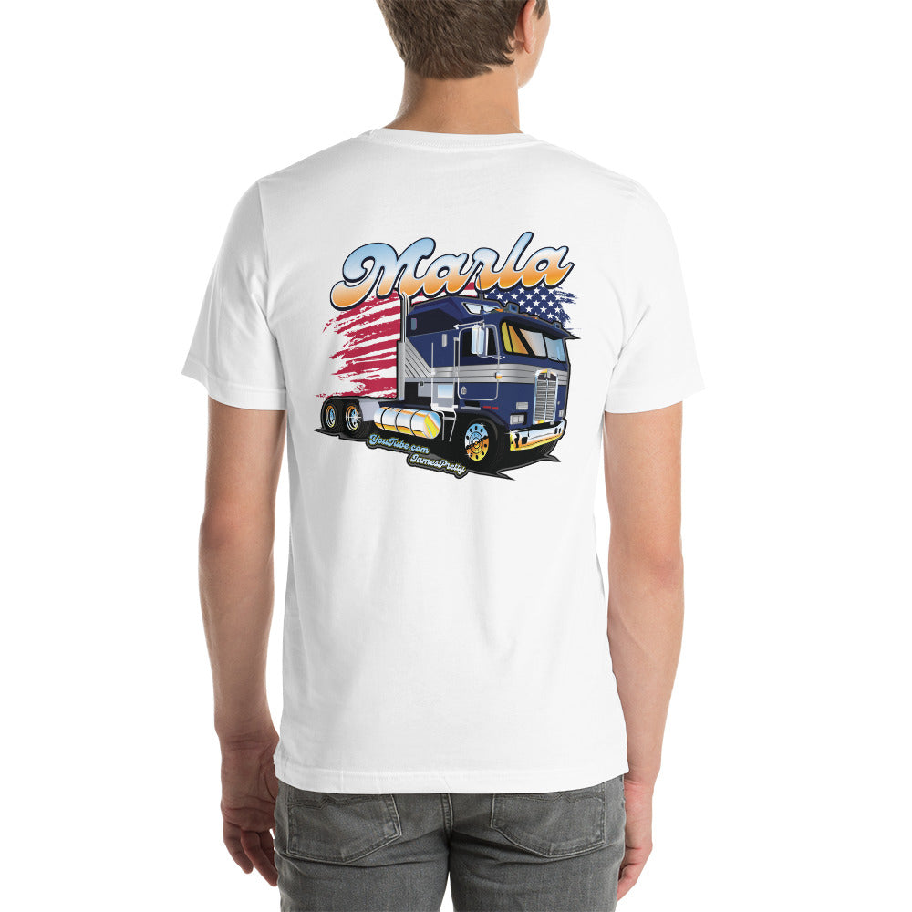 Marla American Flag - Light - 2 sided T-shirt