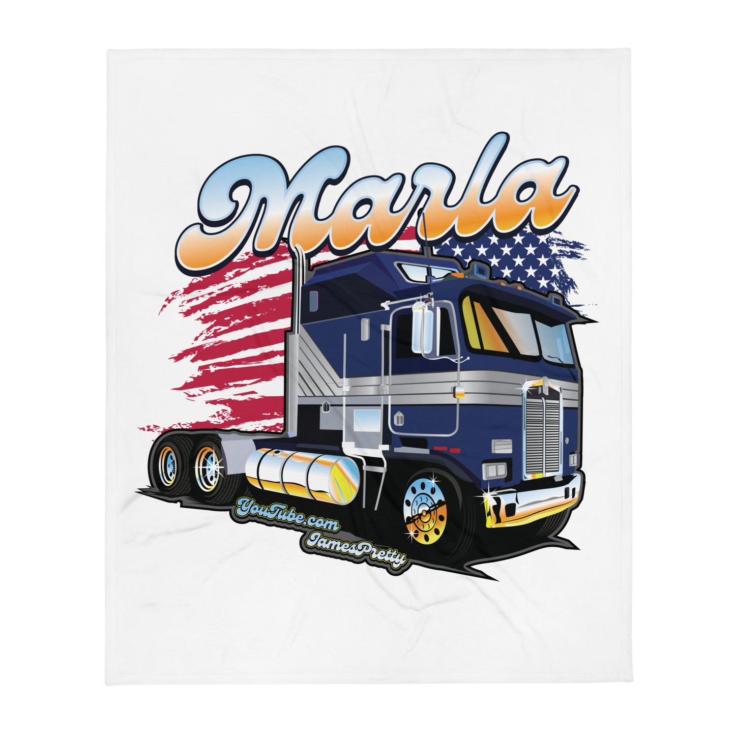 Marla American Flag -  Throw Blanket