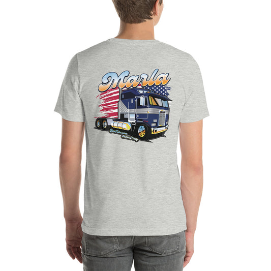 Marla American Flag - Light - 2 sided T-shirt